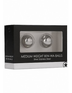 Metalowe Kulki Gejszy do Ćwiczeń Mięśni Kegla Ben-Wa Średnie - Kulki Gejszy Podwójne i Pojedyncze - 1 2