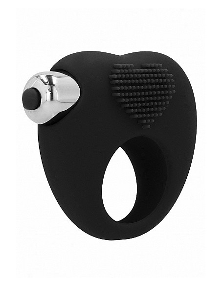 Pierścien erekcyjny wibrujący AUBIN Czarny - Pierścienie erekcyjne wibrujące - 1