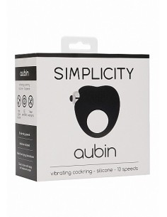 Pierścien erekcyjny wibrujący AUBIN Czarny - Pierścienie erekcyjne wibrujące - 1 2