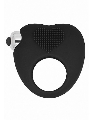 Pierścien erekcyjny wibrujący AUBIN Czarny - Pierścienie erekcyjne wibrujące - 4