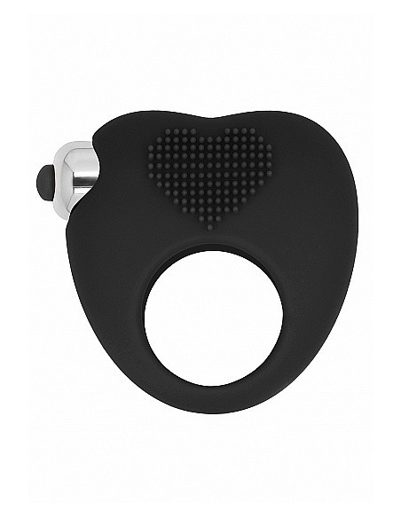 Pierścien erekcyjny wibrujący AUBIN Czarny - Pierścienie erekcyjne wibrujące - 4