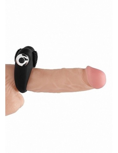 Pierścien erekcyjny wibrujący AUBIN Czarny - Pierścienie erekcyjne wibrujące - 7