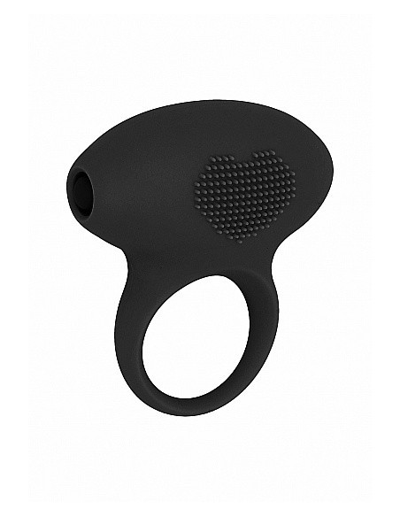 Pierścien erekcyjny wibrujący BARON Czarny - Pierścienie erekcyjne wibrujące - 1