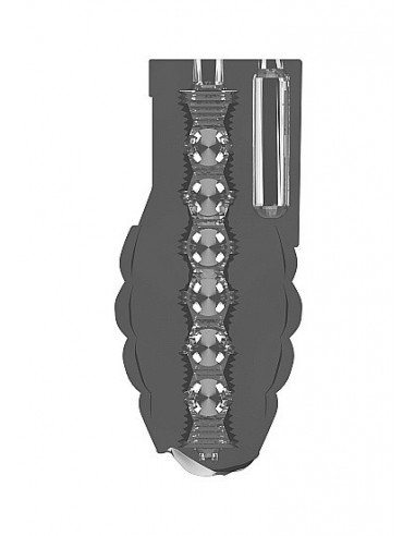 Nakładka Wibrująca No.22 Stroker Translucent - Przedłużki i nakładki na penisa - 13