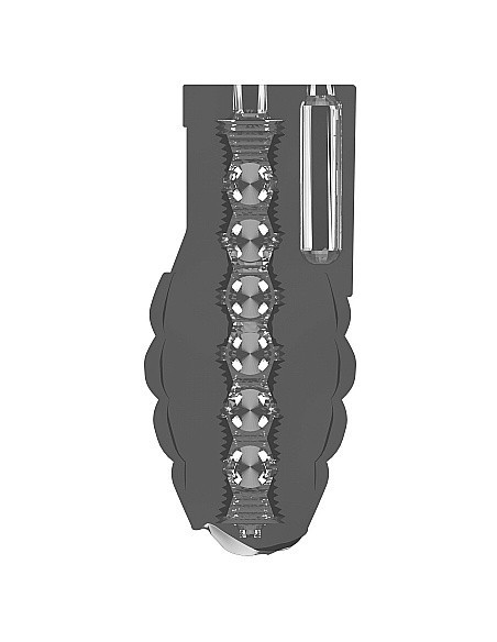 Nakładka Wibrująca No.22 Stroker Translucent - Przedłużki i nakładki na penisa - 13