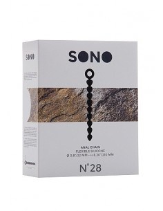 Kulki analne No.28 - Anal Chain - Black - Kulki analne, koraliki analne - 1 2