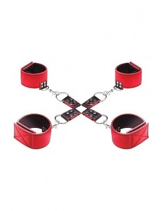 Kajdanki erotyczne Reversible Hogtie - Red - Kajdanki erotyczne - 1