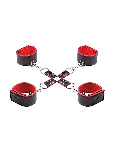 Kajdanki erotyczne Reversible Hogtie - Red - Kajdanki erotyczne - 3