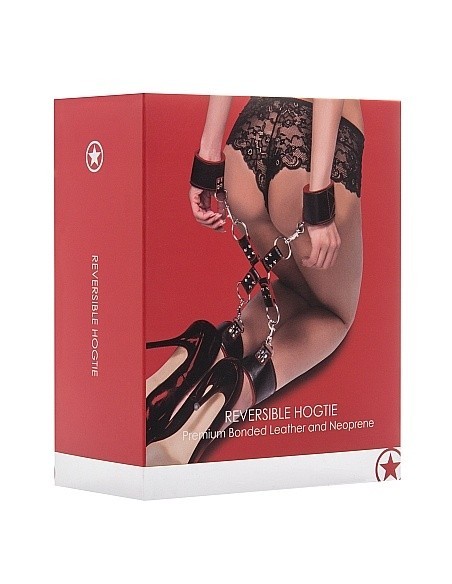 Kajdanki erotyczne Reversible Hogtie - Red - Kajdanki erotyczne - 4