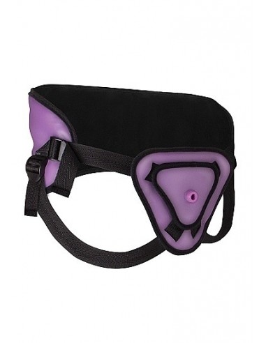 Dildo Na Pasku Deluxe Silicone Strap On - 8 Inch - Purple - Strap-ony, dilda na pasku bez wibracji - 3