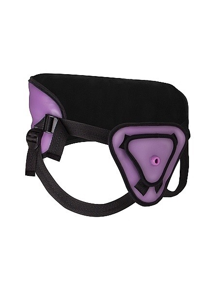 Dildo Na Pasku Deluxe Silicone Strap On - 8 Inch - Purple - Strap-ony, dilda na pasku bez wibracji - 3