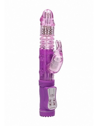 Wibrator króliczek Thrusting Rabbit - Purple - Wibratory Króliczki - 1