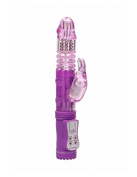 Wibrator króliczek Thrusting Rabbit - Purple - Wibratory Króliczki - 1
