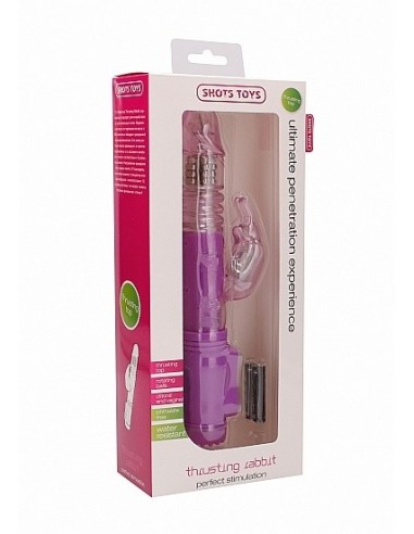 Wibrator króliczek Thrusting Rabbit - Purple - Wibratory Króliczki - 2