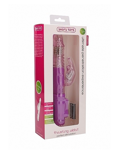 Wibrator króliczek Thrusting Rabbit - Purple - Wibratory Króliczki - 2