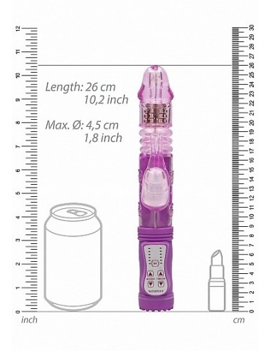 Wibrator króliczek Thrusting Rabbit - Purple - Wibratory Króliczki - 3
