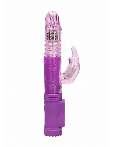 Wibrator króliczek Thrusting Rabbit - Purple - Wibratory Króliczki - 5