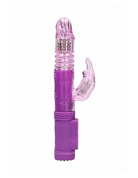 Wibrator króliczek Thrusting Rabbit - Purple - Wibratory Króliczki - 5