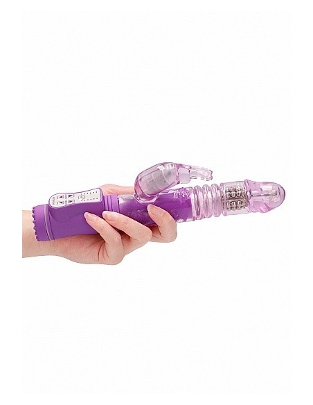 Wibrator króliczek Thrusting Rabbit - Purple - Wibratory Króliczki - 6