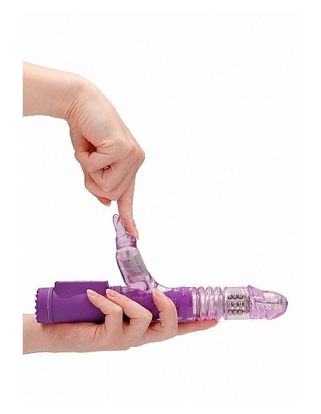 Wibrator króliczek Thrusting Rabbit - Purple - Wibratory Króliczki - 7