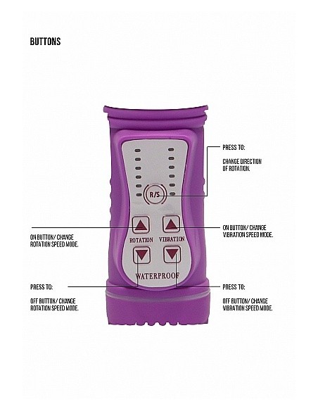 Wibrator króliczek Thrusting Rabbit - Purple - Wibratory Króliczki - 10
