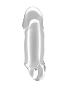 Nakładka Na Penisa No.37 - Stretchy Thick Penis Extension - Translucent - Przedłużki i nakładki na penisa - 1