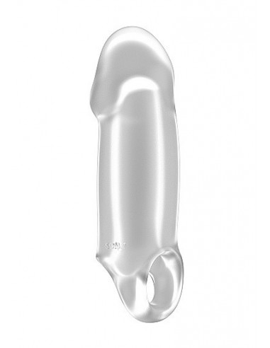 Nakładka Na Penisa No.37 - Stretchy Thick Penis Extension - Translucent - Przedłużki i nakładki na penisa - 1