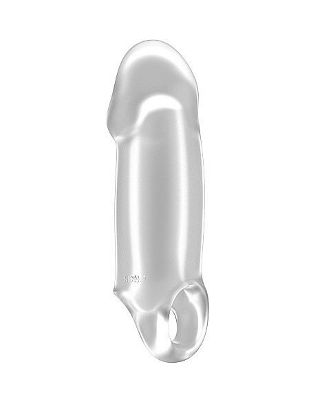 Nakładka Na Penisa No.37 - Stretchy Thick Penis Extension - Translucent - Przedłużki i nakładki na penisa - 1