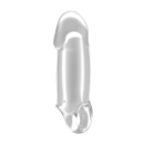 Nakładka Na Penisa No.37 - Stretchy Thick Penis Extension - Translucent - 1