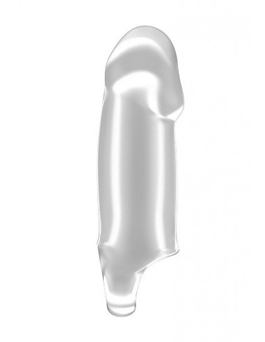 Nakładka Na Penisa No.37 - Stretchy Thick Penis Extension - Translucent - Przedłużki i nakładki na penisa - 2
