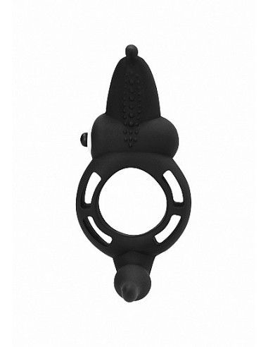 Pierścien erekcyjny wibrujący Superior Czarny - Pierścienie erekcyjne wibrujące - 1