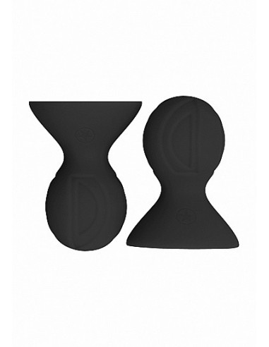 Pompki na sutki Nipple suckers - Black - Pompki do sutków i pochwy - 1