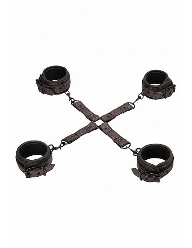 Kajdanki erotyczne Ouch - Elegant Hogtie - Titanium Grey - Kajdanki erotyczne - 1