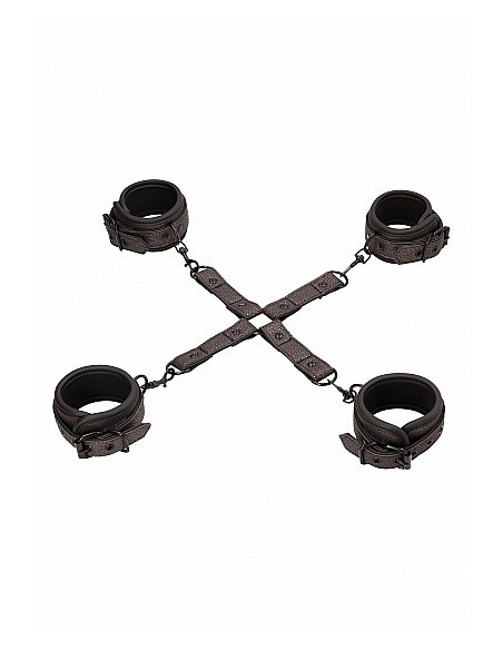 Kajdanki erotyczne Ouch - Elegant Hogtie - Titanium Grey - Kajdanki erotyczne - 1