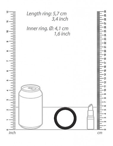 Zestaw pierścieni erekcyjnych na penisa Round Cock Ring Set - Black - Pierścienie erekcyjne niewibrujące - 4
