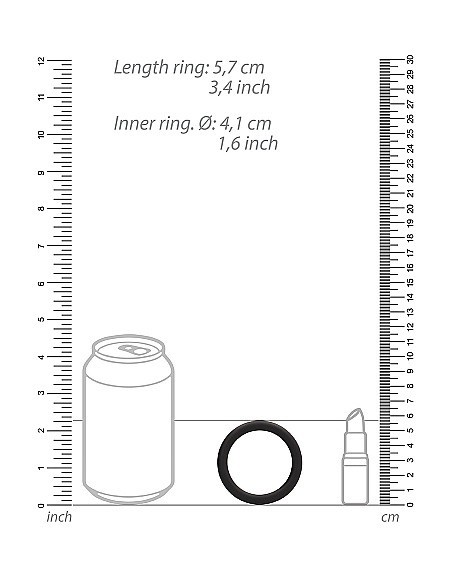 Zestaw pierścieni erekcyjnych na penisa Round Cock Ring Set - Black - Pierścienie erekcyjne niewibrujące - 4