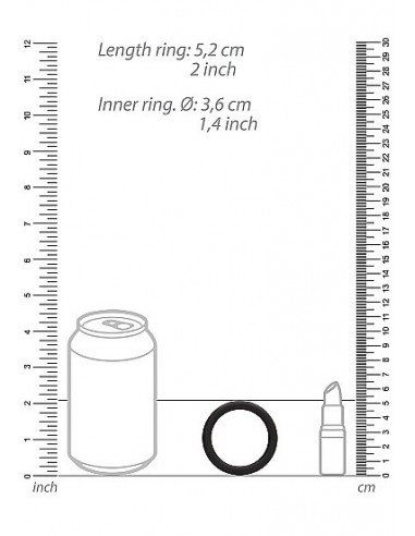 Zestaw pierścieni erekcyjnych na penisa Round Cock Ring Set - Black - Pierścienie erekcyjne niewibrujące - 5