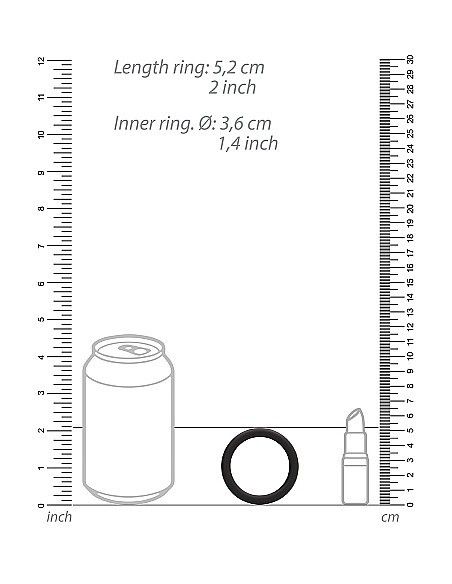 Zestaw pierścieni erekcyjnych na penisa Round Cock Ring Set - Black - Pierścienie erekcyjne niewibrujące - 5