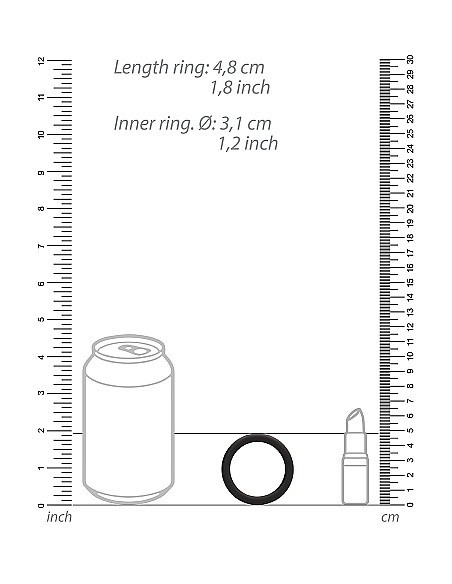 Zestaw pierścieni erekcyjnych na penisa Round Cock Ring Set - Black - Pierścienie erekcyjne niewibrujące - 6