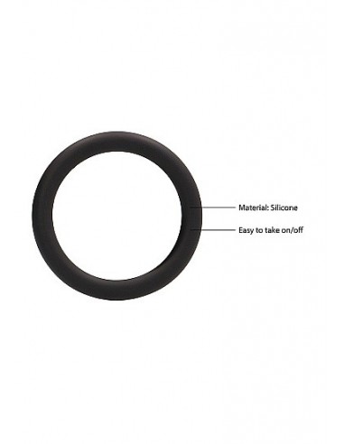 Zestaw pierścieni erekcyjnych na penisa Round Cock Ring Set - Black - Pierścienie erekcyjne niewibrujące - 9