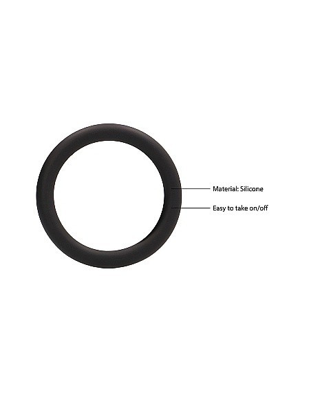 Zestaw pierścieni erekcyjnych na penisa Round Cock Ring Set - Black - Pierścienie erekcyjne niewibrujące - 9