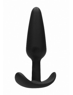 Korek analny zatyczka GILLES medium cork butt-plug with handles - Black - Korki analne pozostałe - 1