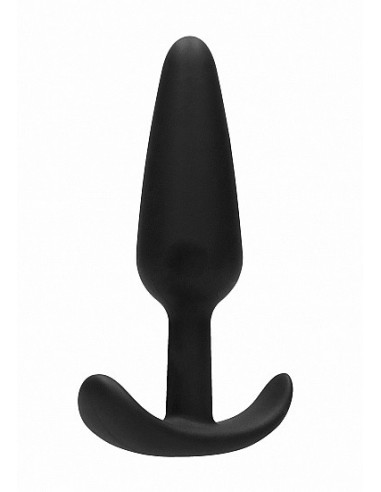 Korek analny zatyczka GILLES medium cork butt-plug with handles - Black - Korki analne pozostałe - 1