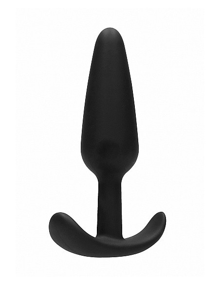 Korek analny zatyczka GILLES medium cork butt-plug with handles - Black - Korki analne pozostałe - 1