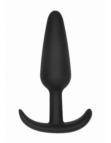 Korek analny zatyczka GILLES medium cork butt-plug with handles - Black - Korki analne pozostałe - 4