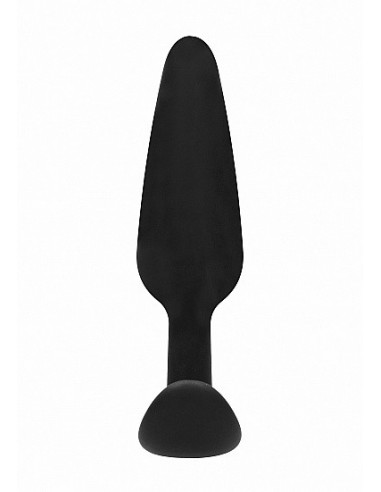 Korek analny zatyczka GILLES medium cork butt-plug with handles - Black - Korki analne pozostałe - 5