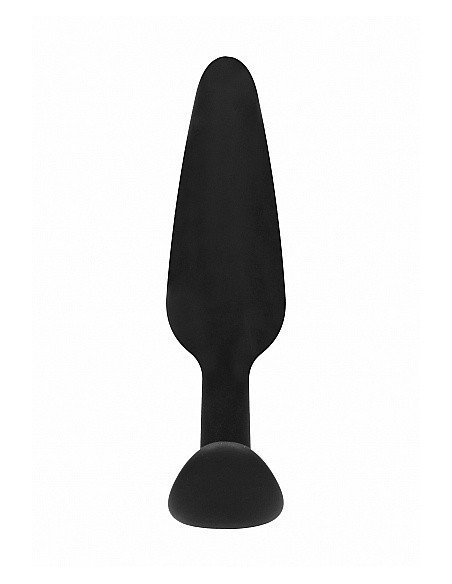 Korek analny zatyczka GILLES medium cork butt-plug with handles - Black - Korki analne pozostałe - 5