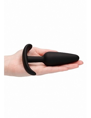 Korek analny zatyczka GILLES medium cork butt-plug with handles - Black - Korki analne pozostałe - 7