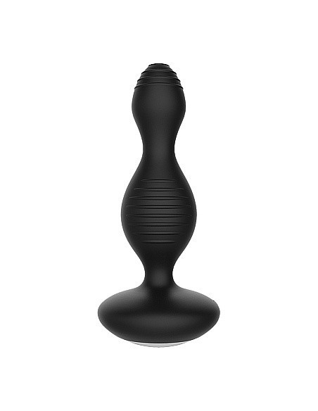 Wibrujący korek analny E-Stimulation Vibrating Buttplug - Black - Kulki i korki analne wibrujące - 3