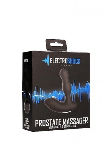 Masażer prostaty E-Stimulation Vibrating Black - Masażery i stymulatory prostaty - 2